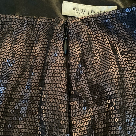 Black Sequin Skirt ✨ White House Black Market | size 0 | WHBM - Picture 7 of 7